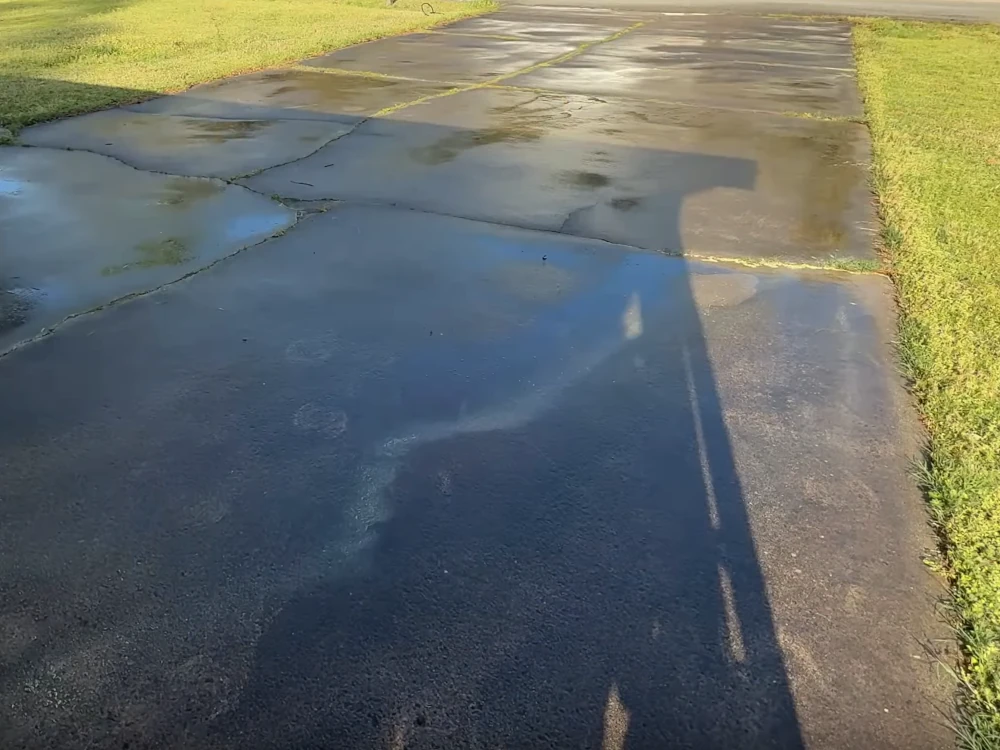 Before pressure washing